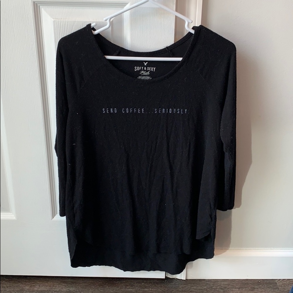 Graphic three quarter tee